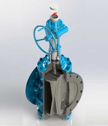 Expanding plug valve