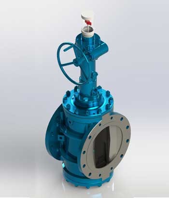 Expanding plug valve
