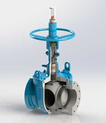 Expanding plug valve